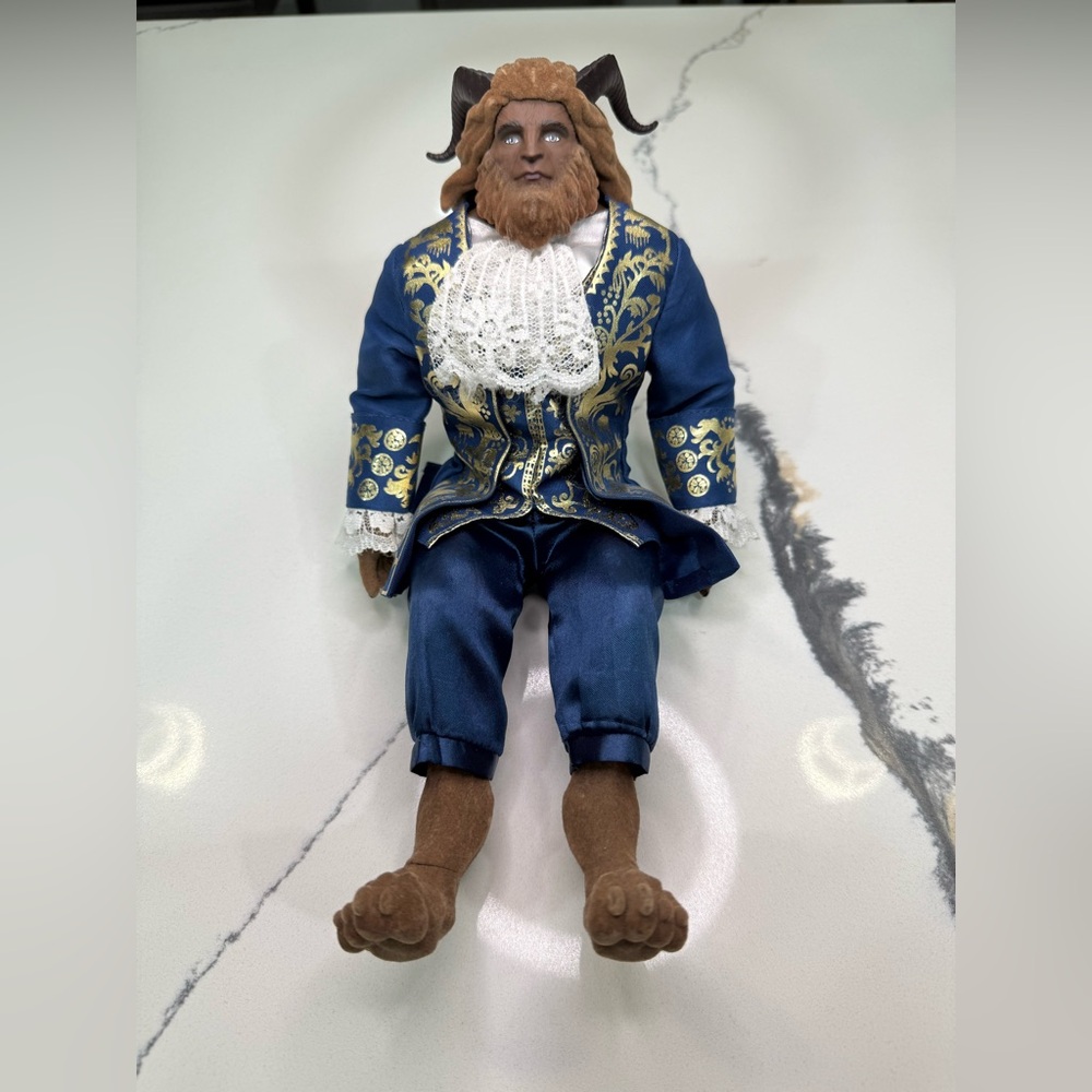 Disney Store Beauty Beast 12" Flocked BEAST Live Action Film Collection Doll